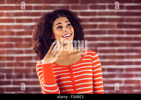 Surpris attractive young woman Banque D'Images