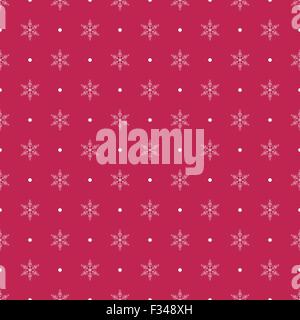 Les flocons blancs sur fond rouge motif transparent Illustration de Vecteur