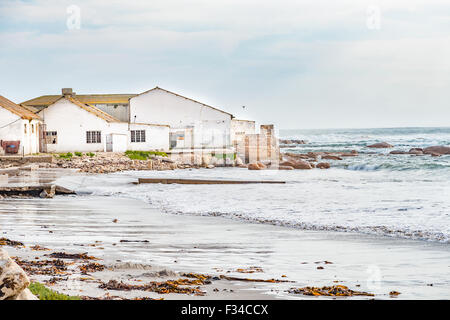 La fin de l'après-midi au port de Hondeklipbaai (chien stone bay), une petite ville sur la côte atlantique de l'Afrique du Sud Banque D'Images