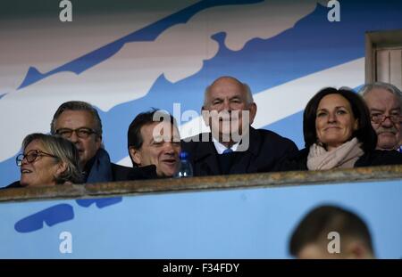 Saint-pétersbourg, Russie. Sep 29, 2015. Ligue des Champions de football. Zenit St Petersburg et KAA Gent. Ivan De Witte, Président de KAA Gent Credit : Action Plus Sport/Alamy Live News Banque D'Images
