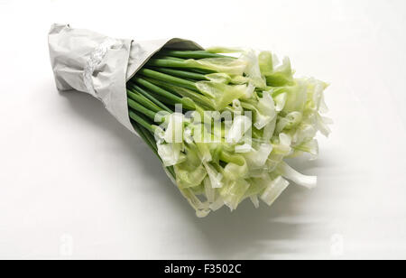 Un bouquet de fleurs étranges, l'envers de ciboulette Banque D'Images