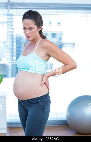 Une femme enceinte au cours de Banque D'Images