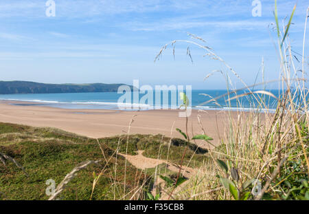 Plage de Woolacombe, District de North Devon, England, England, UK. Banque D'Images
