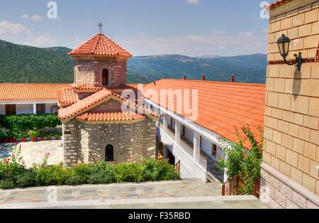 Le monastère de Panayia Malevi, en Grèce, bien connu pour de nombreux miracles contemporains Banque D'Images