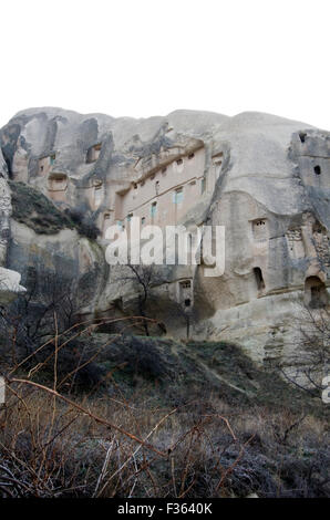 Paysage surréaliste magnifiquement en Cappadoce, Anatolie centrale, Turquie Banque D'Images