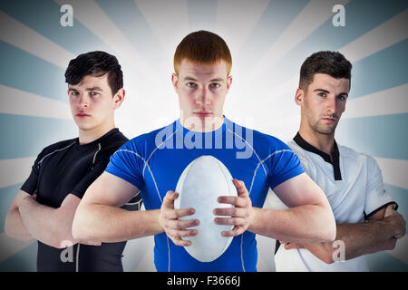 Image composite des joueurs de rugby Banque D'Images