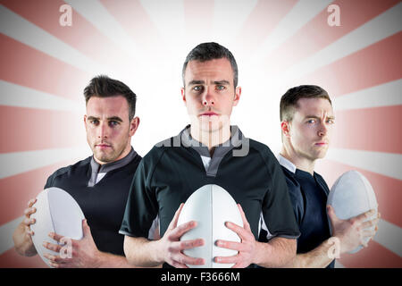Image composite des joueurs de rugby Banque D'Images