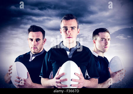 Image composite des joueurs de rugby Banque D'Images