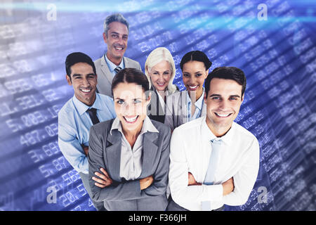 Portrait of business people looking at camera with arms crossed Banque D'Images