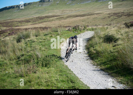 Cyclocross 2015 Trois Pics, vallées du Yorkshire, UK. Banque D'Images