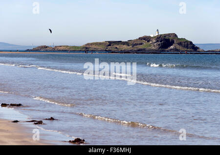 L'île de Fidra dans le Firth of Forth près de Dirleton, East Lothian, Ecosse centrale. Banque D'Images