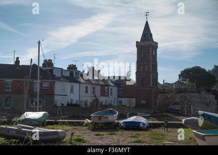 Lympstone un village côtier de l'est du Devon England UK Tour St Peters Banque D'Images