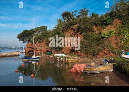 Lympstone un village côtier de l'est du Devon England UK Banque D'Images