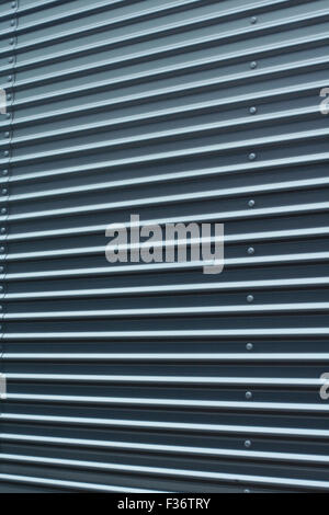 Panneau de métal d'aluminium ondulé Banque D'Images