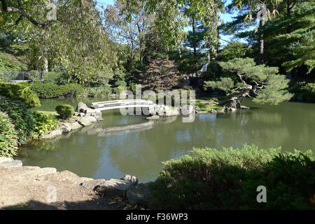 Jardin japonais à Fairmount Park, à Philadelphie Banque D'Images