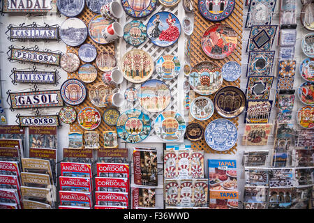 Les plaques en céramique, Córdoba, Cordoue, Andalousie, Espagne Province Banque D'Images