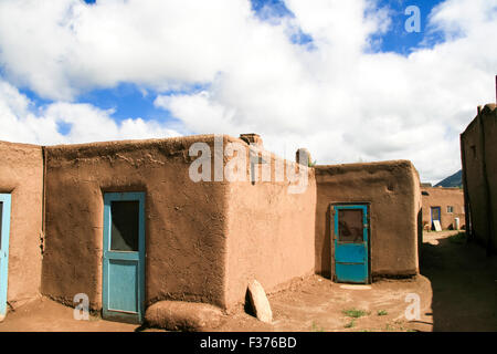 Taos Pueblo au Nouveau Mexique, USA Banque D'Images