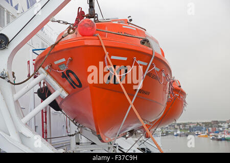 Lifeboat numéro 10 sur DFDS Seaways King ship Banque D'Images