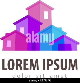 Estate logo vector modèle. L'icône maison ou du bâtiment Illustration de Vecteur