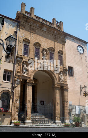 La chiesa di Maria Santissima della Catena église de Cefalu, Sicile. L'Italie. Banque D'Images