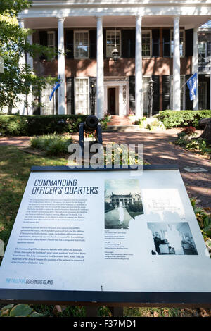 La maison de l'amiral , Nolan park, Governors Island, New York City, USA Banque D'Images