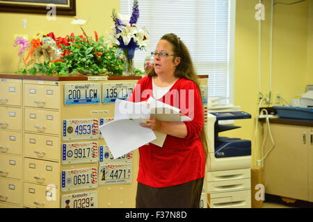 Kim Davis Kentucky Greffier Banque D'Images