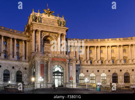 Neue Hofburg et bibliothèque nationale, Vienne, Autriche, patrimoine mondial Banque D'Images