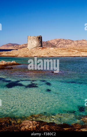 La plage de Stintino, Sardaigne Banque D'Images