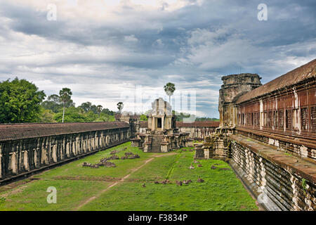 Temple d'Angkor Wat. Parc archéologique d'Angkor, la Province de Siem Reap, au Cambodge. Banque D'Images