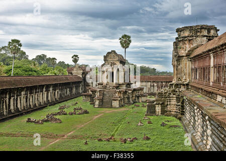 Temple d'Angkor Wat. Parc archéologique d'Angkor, la Province de Siem Reap, au Cambodge. Banque D'Images