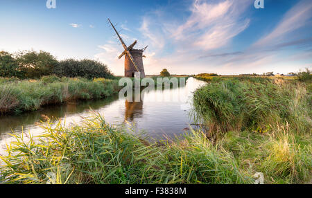 Les belles ruines de l'Brograve Moulin près de Horsey sur les Norfolk Broads Banque D'Images