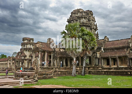 Temple d'Angkor Wat. Parc archéologique d'Angkor, la Province de Siem Reap, au Cambodge. Banque D'Images