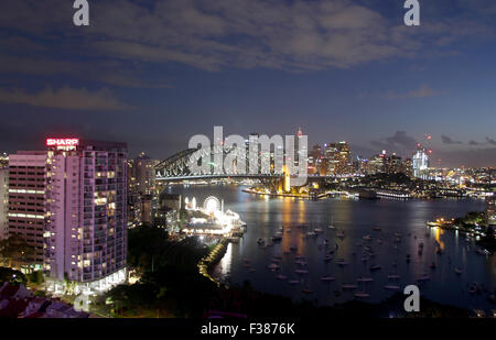 Sydney Harbour Bridge Port Jackson en Australie Banque D'Images