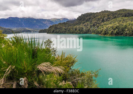 Un lac sur la Route des Sept Lacs, Patagonie, Argentine Banque D'Images