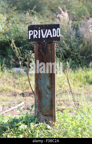 Secteur en langue espagnole Banque D'Images