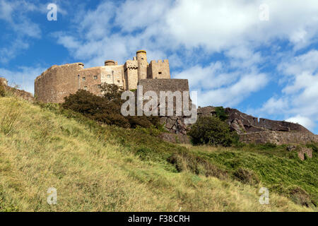 Château Mont Orgueil sur la côte sud-est du New Jersey Banque D'Images