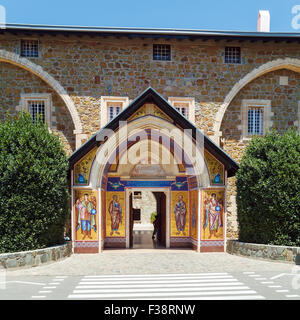 Saint Monastère de la Vierge de Kykkos dans les montagnes de Troodos, à Chypre Banque D'Images