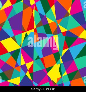 Résumé fond couleur mosaïque composé de triangles. Illustration de Vecteur