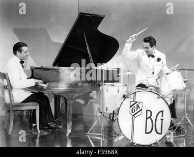 GENE KRUPA (1909-1973), batteur de jazz américain Banque D'Images