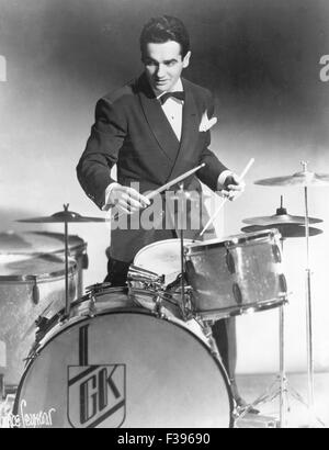 GENE KRUPA (1909-1973), batteur de jazz américain Banque D'Images