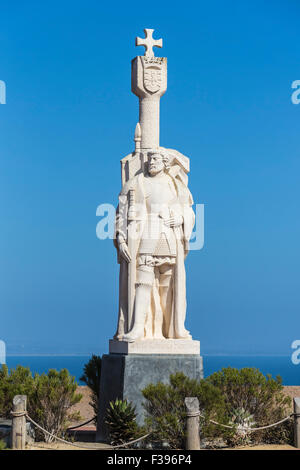 Juan Rodríguez Cabrillo Cabrillo National Monument statue sur Point Loma de San Diego Banque D'Images