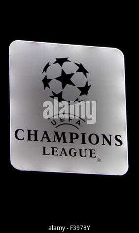 Markenname : 'l'UEFA - Ligue des Champions", Berlin. Banque D'Images