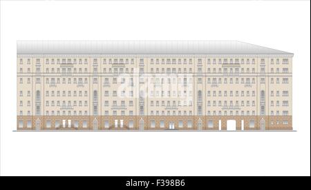 Maisons, bâtiments, constructions, installations. Illustrations de bâtiments et maisons des lieux urbains, des dessins de maisons classic Banque D'Images