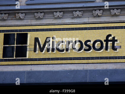 Markenname : 'Microsoft', Berlin. Banque D'Images