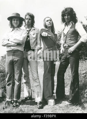 SLADE UK groupe pop de 1973. De gauche à droite : Noddy Holder, Jim Lea, Dave Hill, Don Powell Banque D'Images