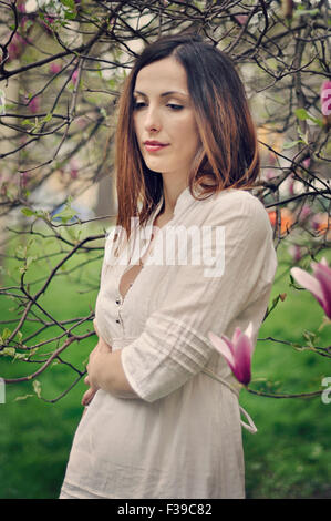 Portrait of a young woman Banque D'Images