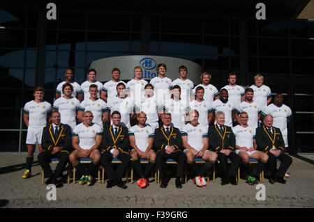 Gateshead, Royaume-uni.02 Octobre, 2015. L'Afrique du Sud Rugby World Cup Squad 2015 photographie au Hilton Hotel Gateshead Crédit : Colin Edwards/Alamy Live News Banque D'Images