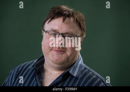 Auteur et scénariste irlandais Derek Landy. Banque D'Images