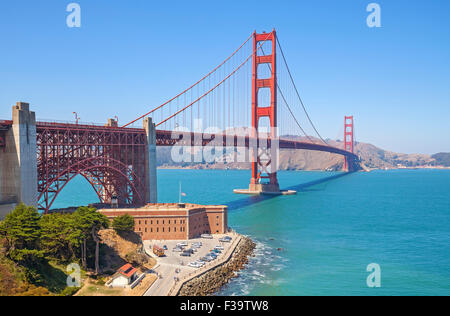 Golden Gate Bridge à San Francisco, USA. Banque D'Images