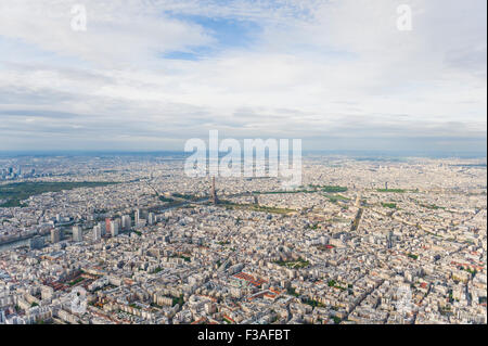 Vue aérienne du centre-ville de Paris Banque D'Images